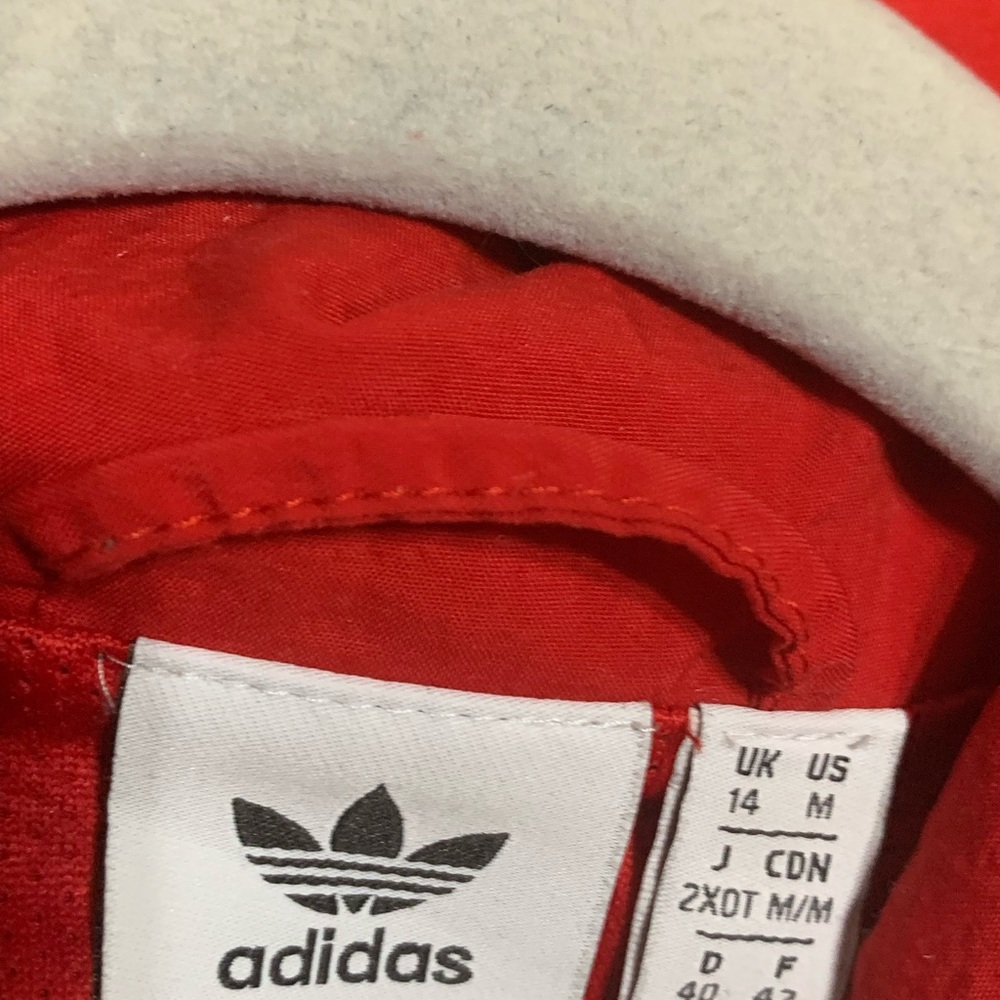 Adidas Original Red Windbreaker